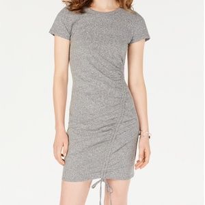 Material Girl Juniors Ruched T-Shirt Dress, Size Large